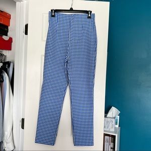 zara gingham pants (part of a set)